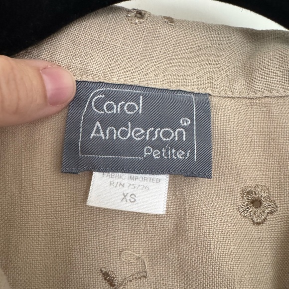 Vintage Cottagecore 100% Linen Carol Anderson dress - Picture 4 of 6